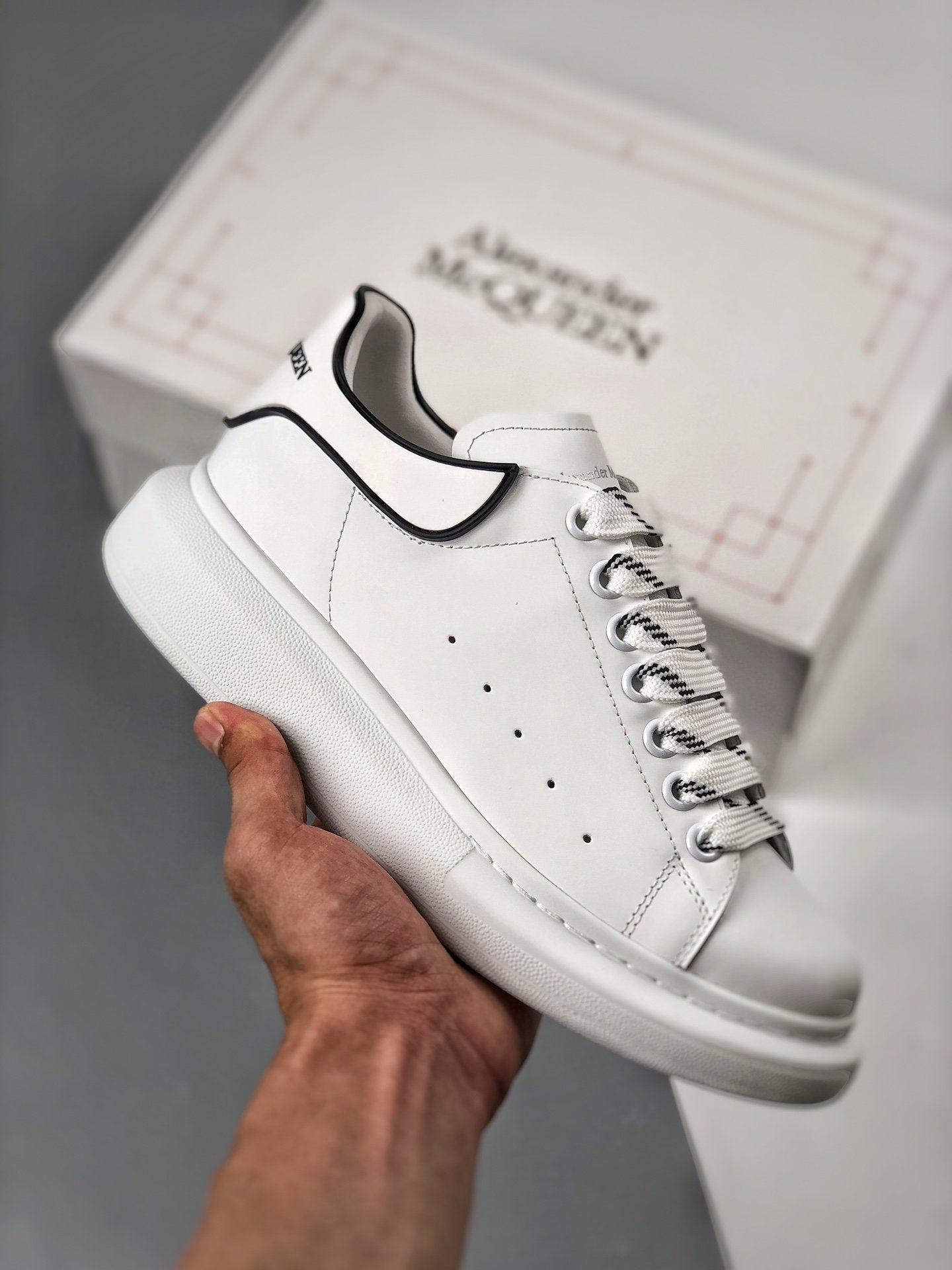 Alexander McQueen Oversized White Black Colorful - Super Premium