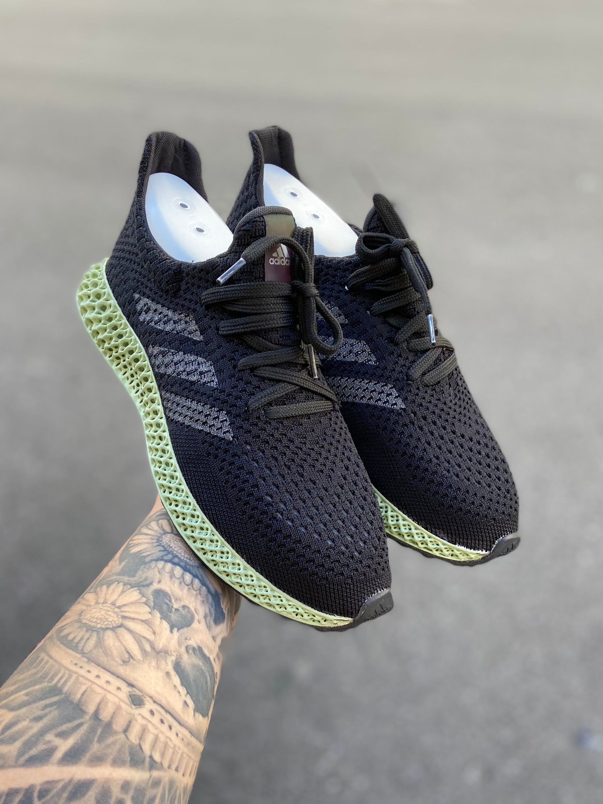 Adidas 4D Fituricraft Preto e verde - Importado