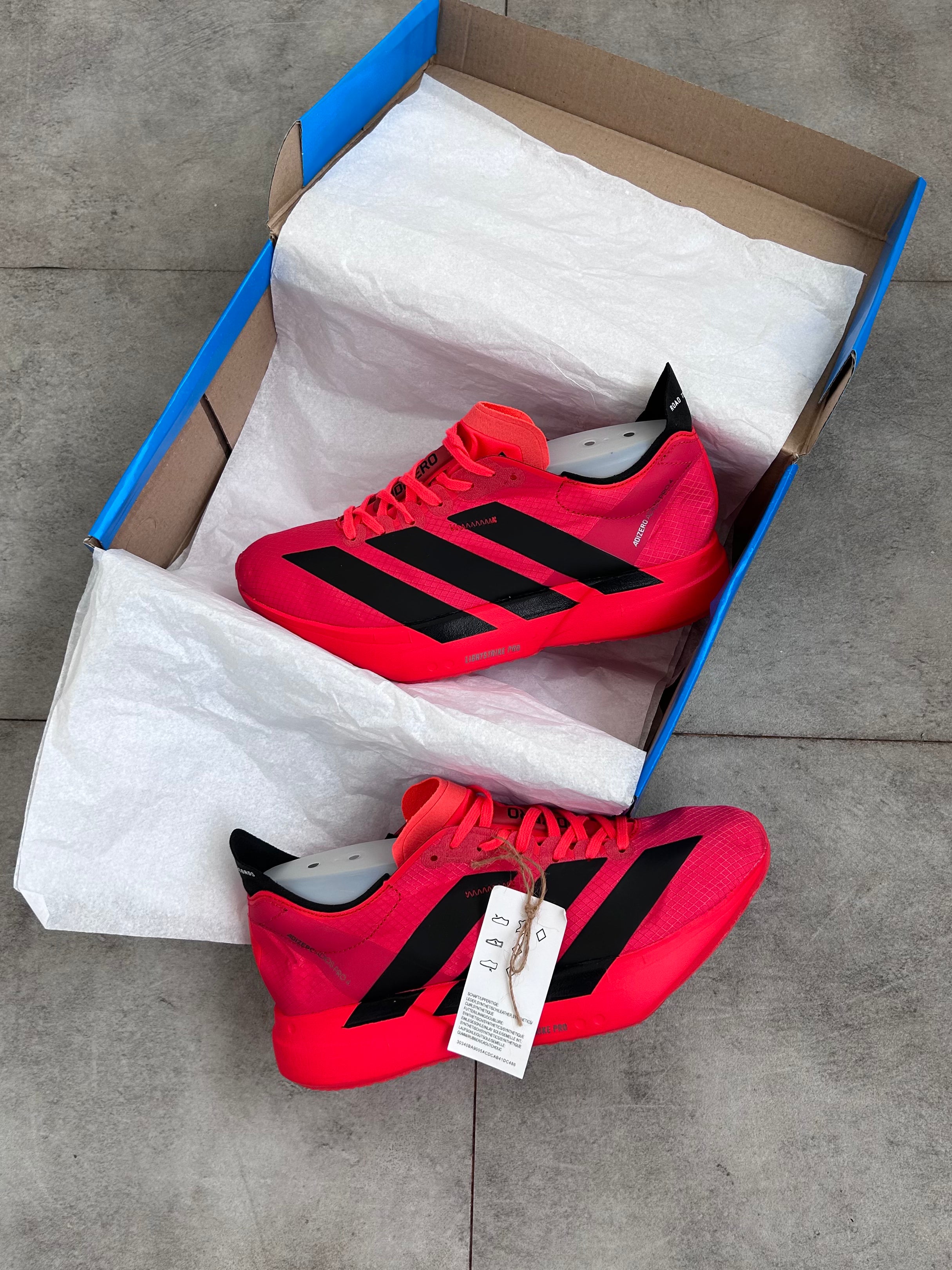 Adidas Adizero Adios Pro 4 Vermelho- Importado