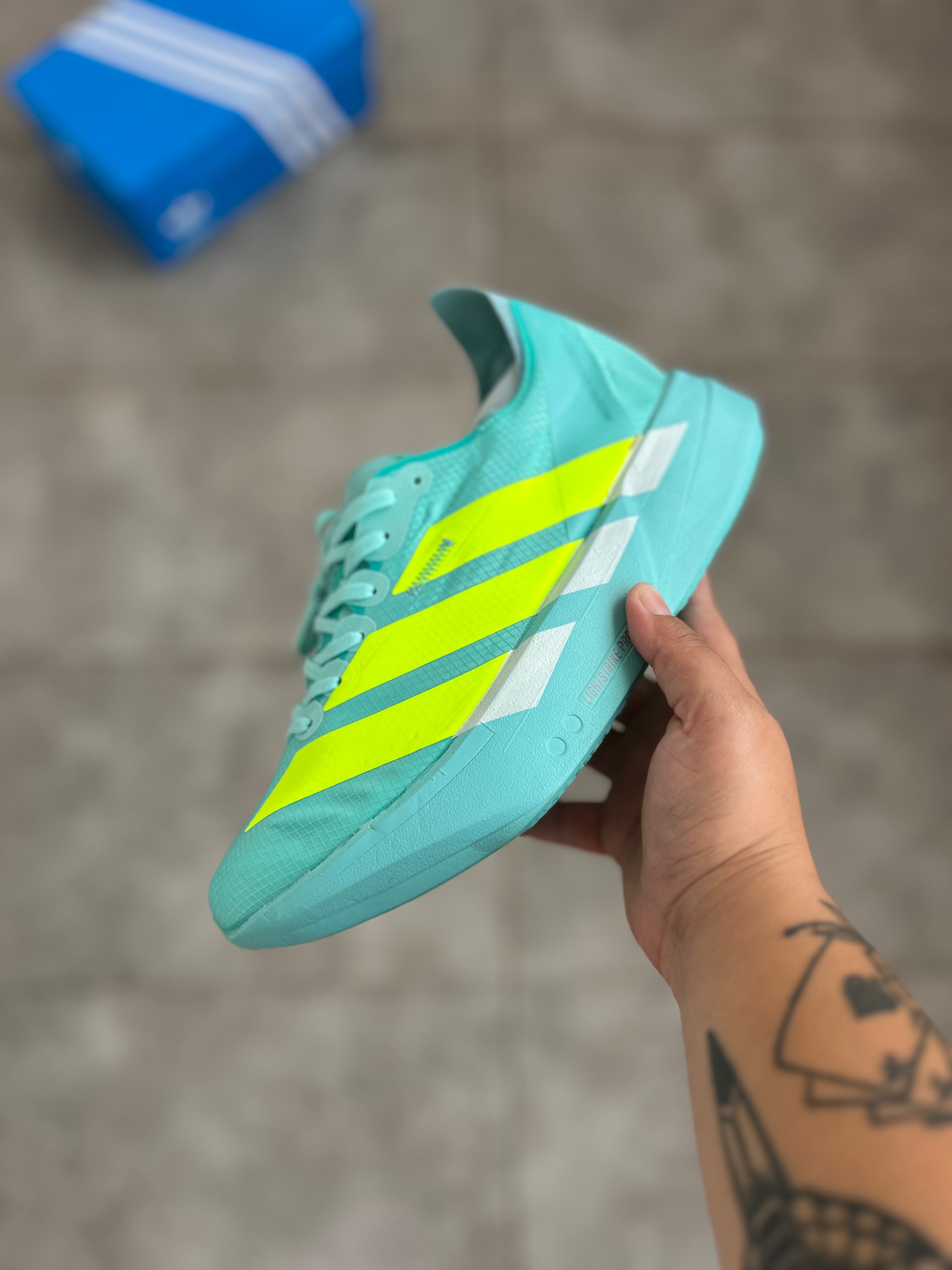 Adidas Adizero Adios Pro 4 Azul Turquesa- Importado
