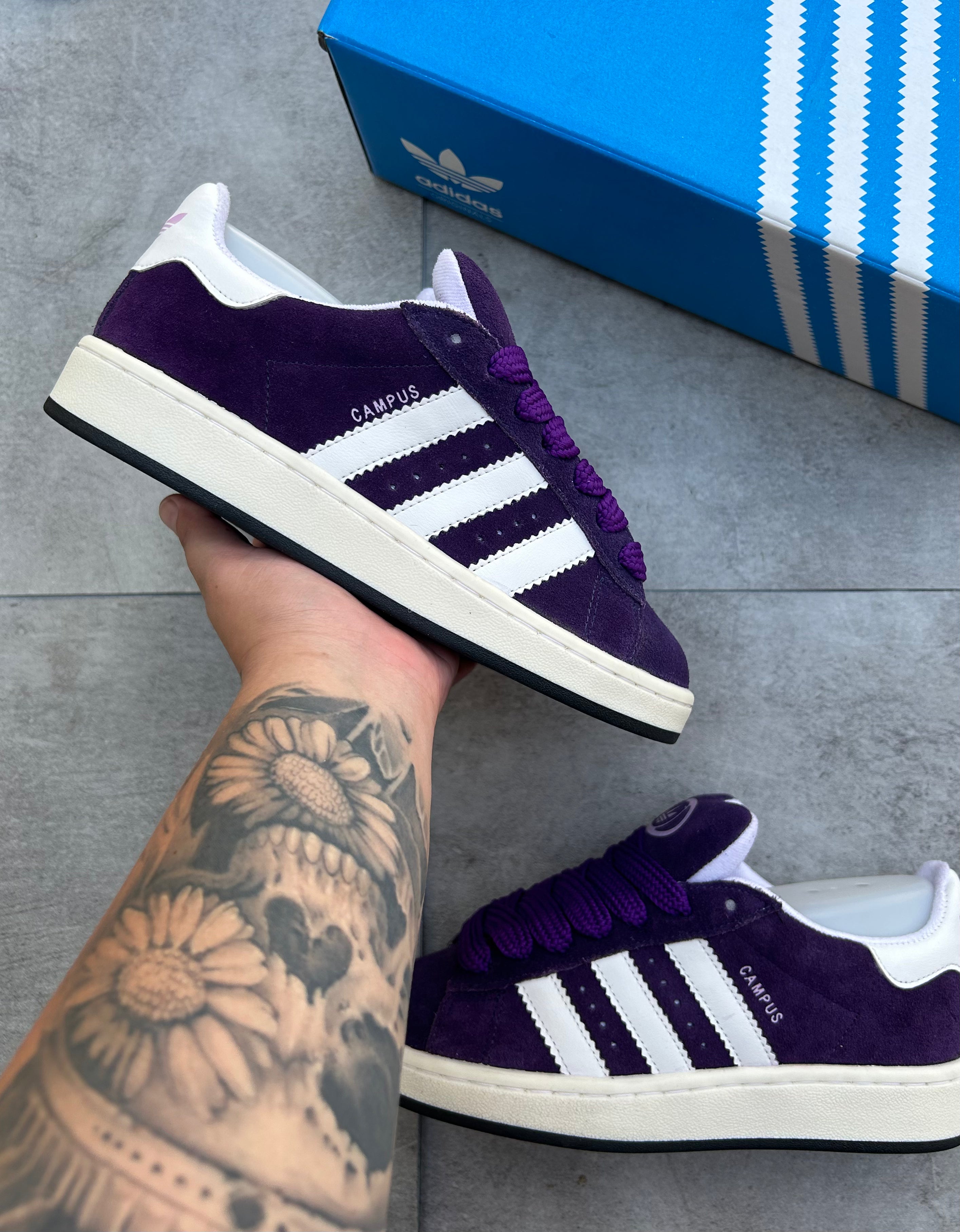 Adidas Campus - Roxo e branco