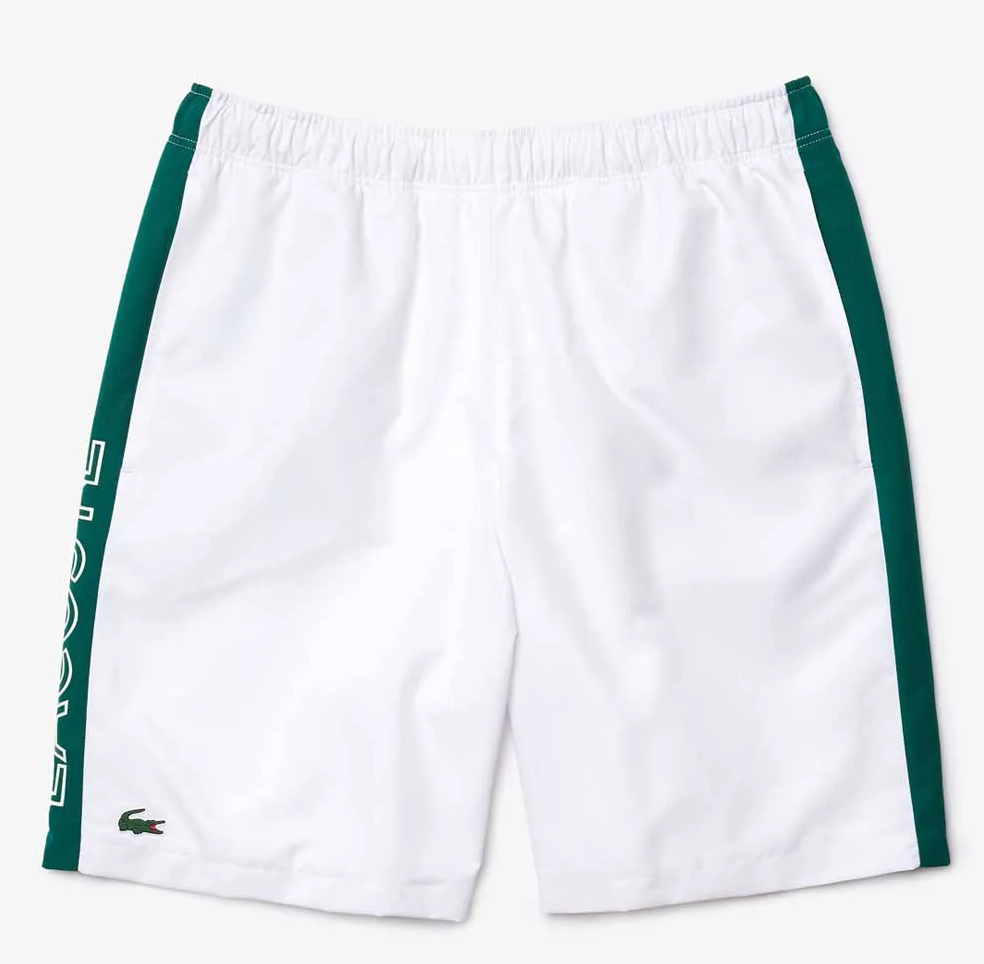Shorts Lacoste - Branco e Verde