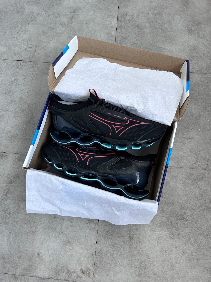 Mizuno Prophecy 14 - Preto com Vermelho e Azul