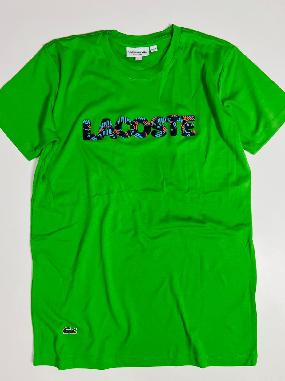 Camiseta Lacoste Regular Fit Pima - Sale Verde