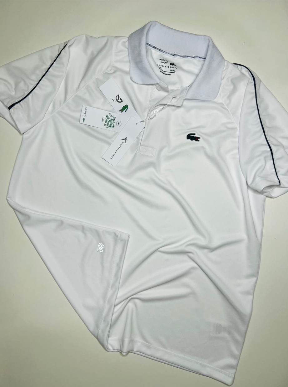 Polo Lacoste Sport Novak Djokovic - Branca