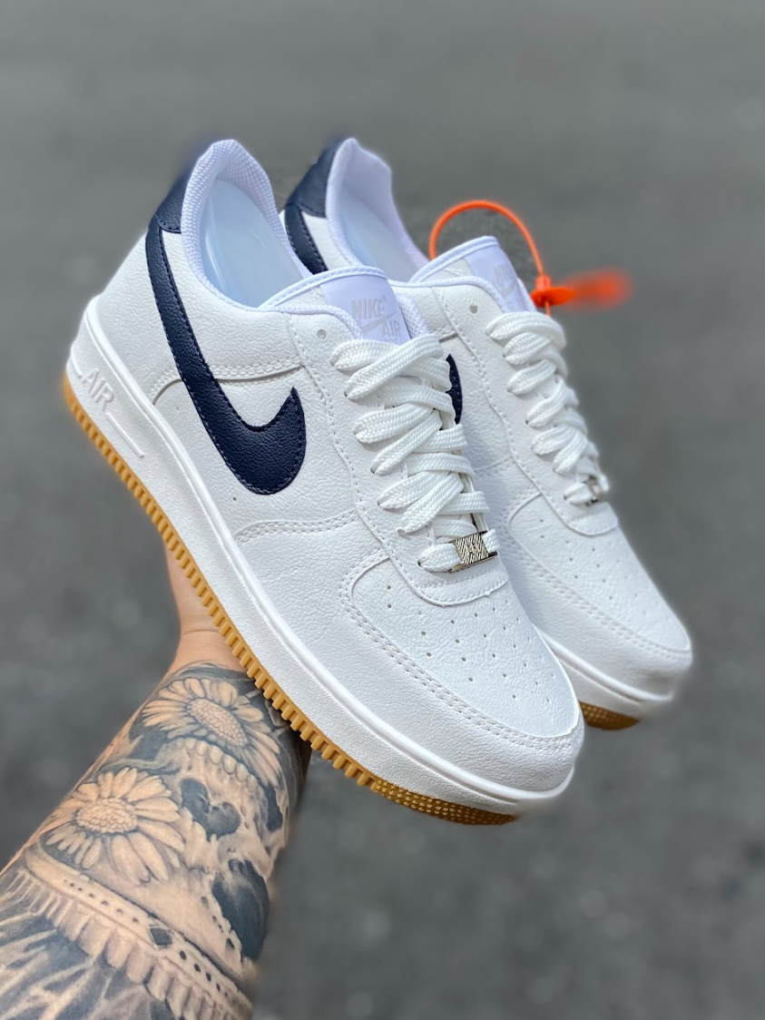 Nike Air Force 1 - Branco com Azul