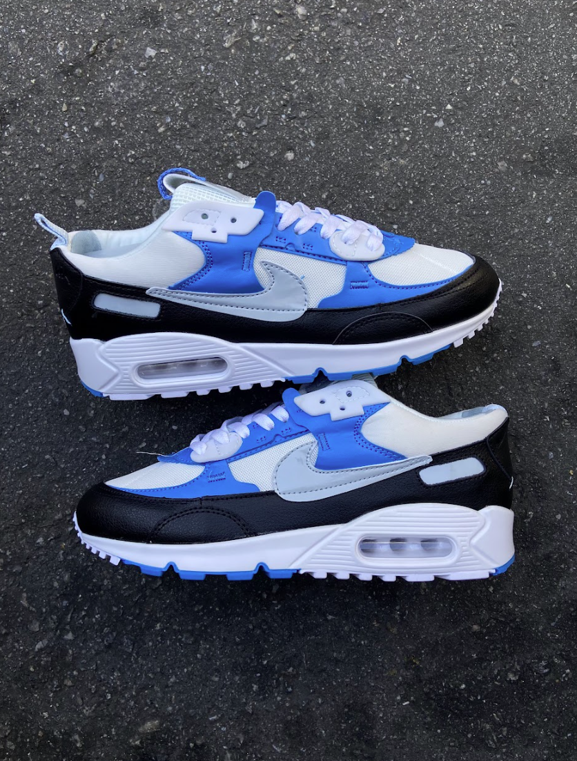 Nike Air Max 90 - Branco Azul e Preto