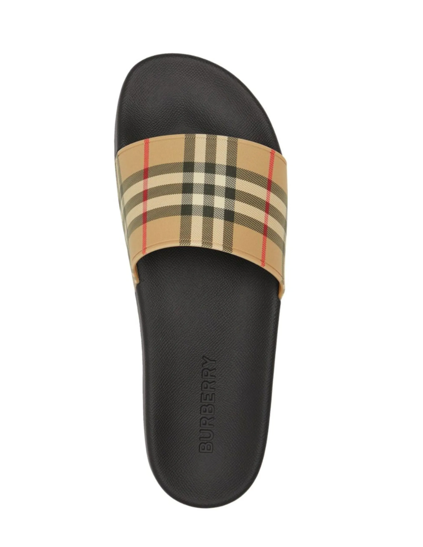 Burberry - Slide com estampa xadrez vintage