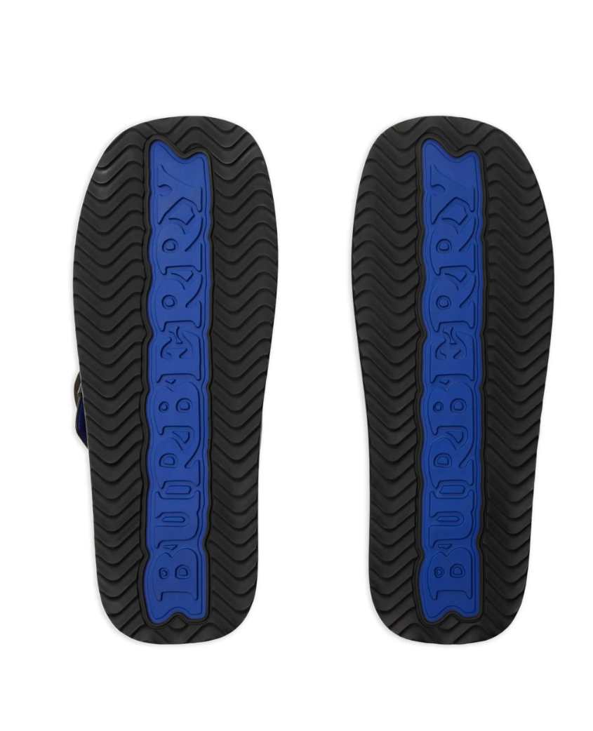 Burberry - Slide Strip Shield de couro