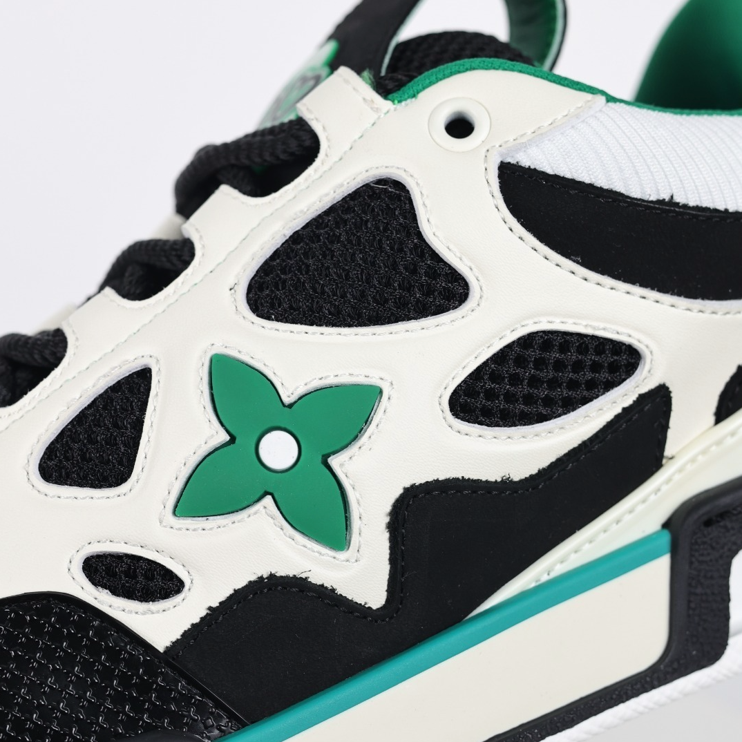 Louis Vuitton Skate - Preto, Branco e Verde