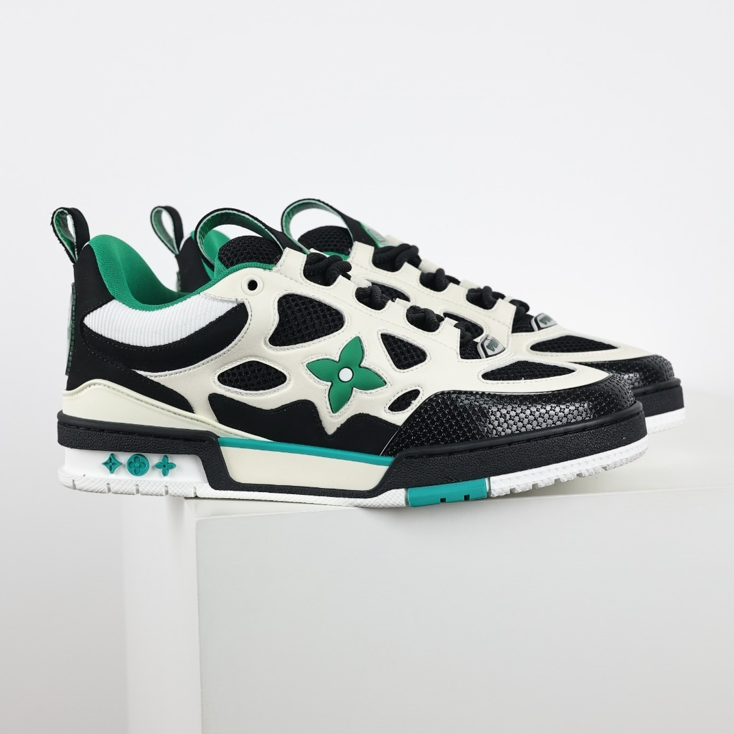 Louis Vuitton Skate - Preto, Branco e Verde