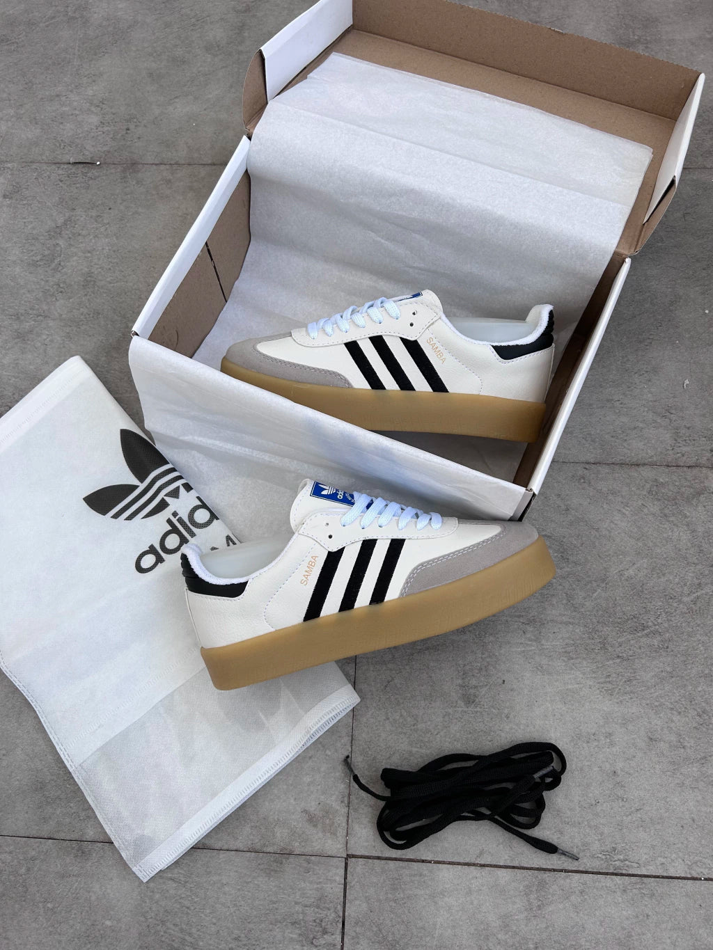 Adidas Samba - Plataforma Off White