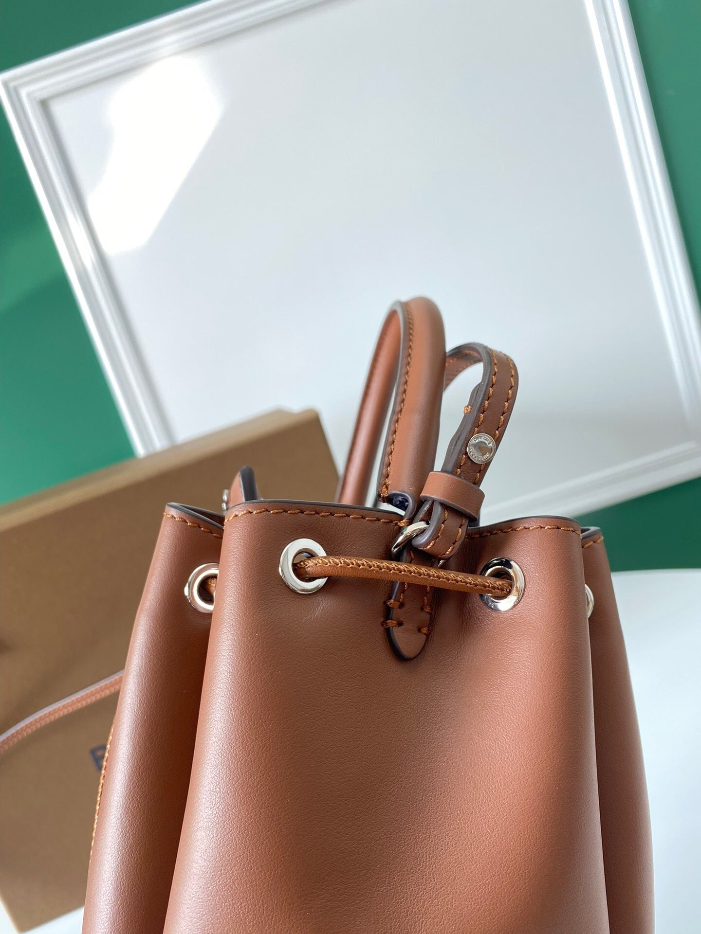 BURBERRY Monogram Motif leather Bucket Bag