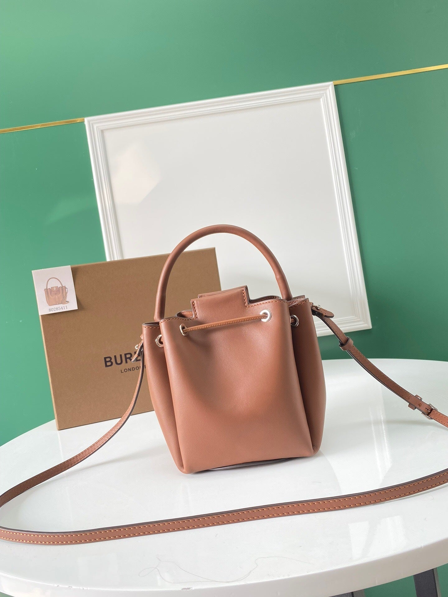 BURBERRY Monogram Motif leather Bucket Bag