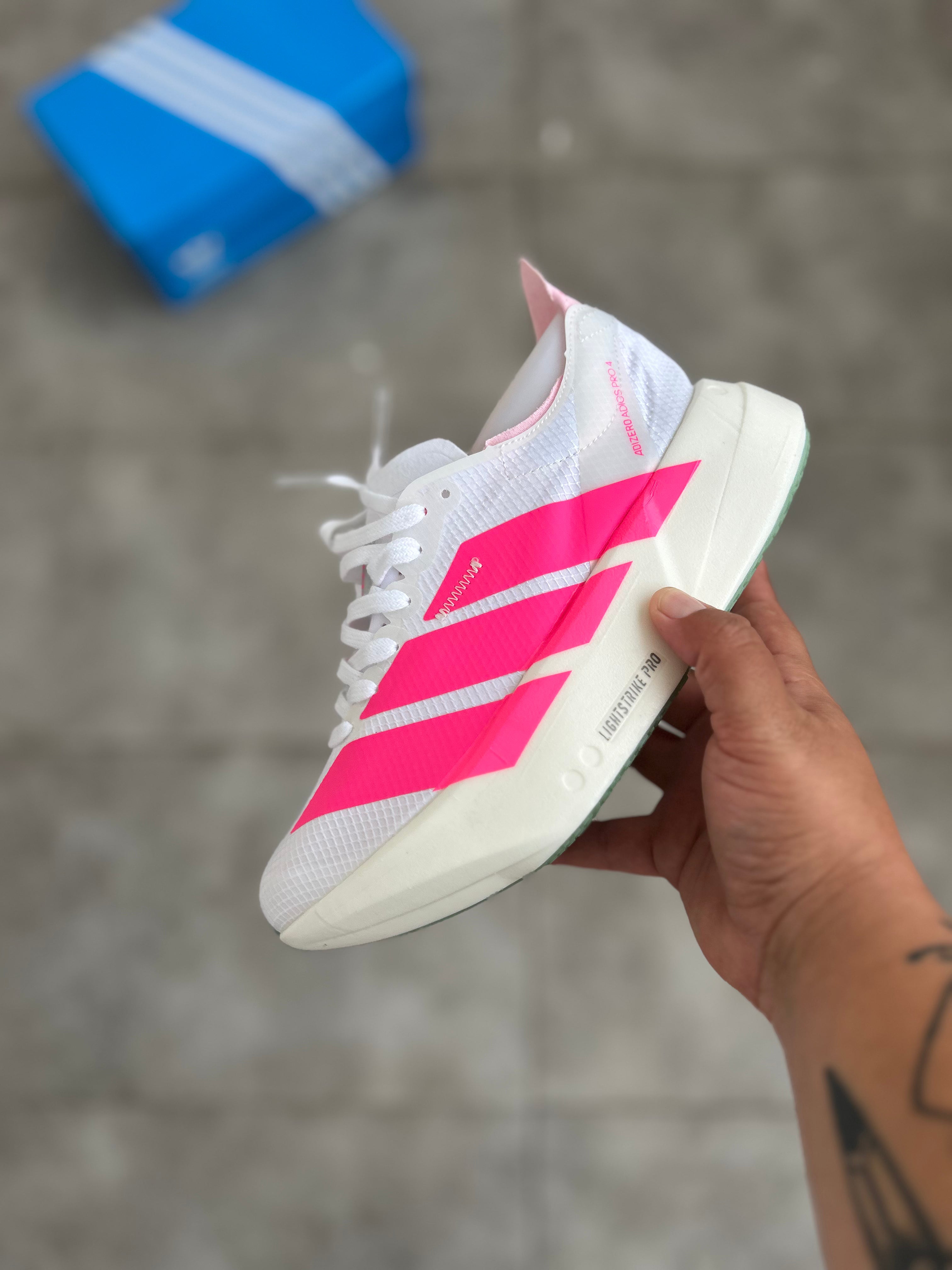 Adidas Adizero - Branco e Rosa