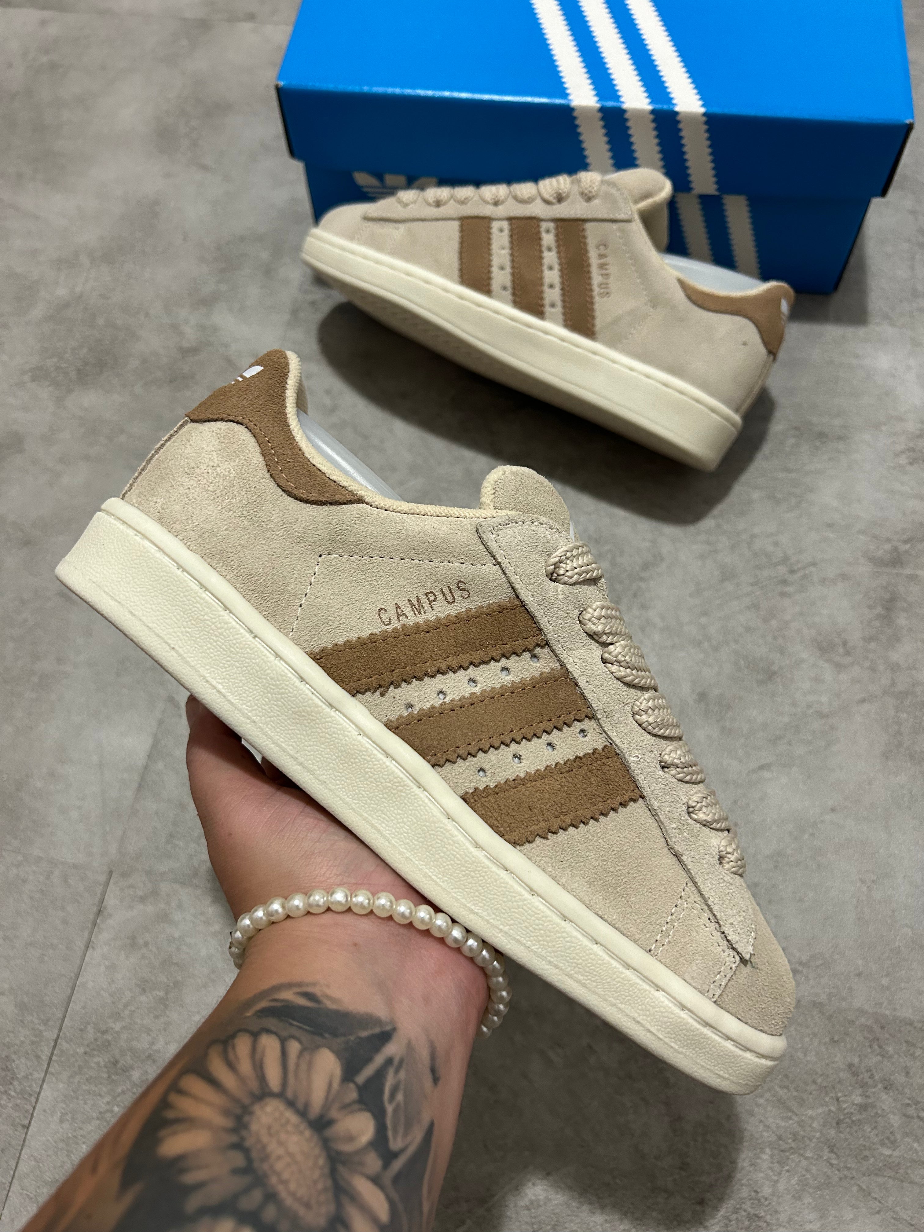 Adidas Campus - Bege e marrom