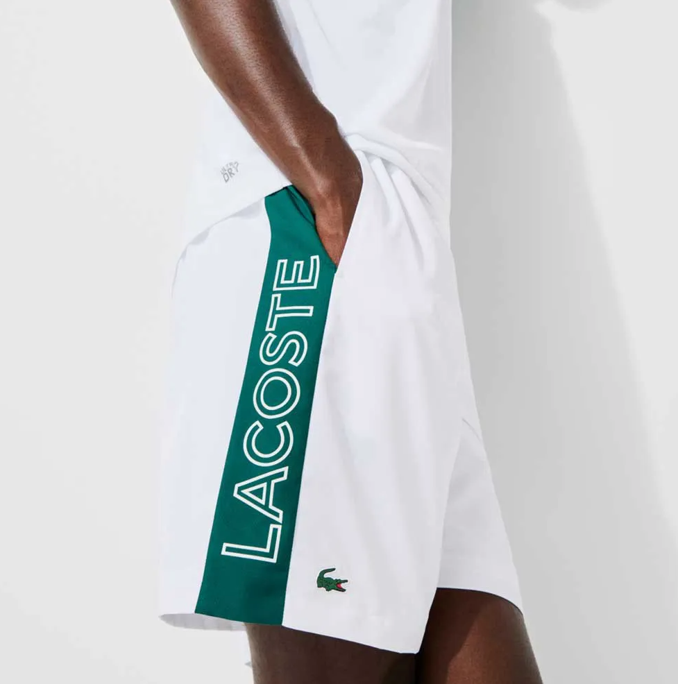 Shorts Lacoste - Branco e Verde