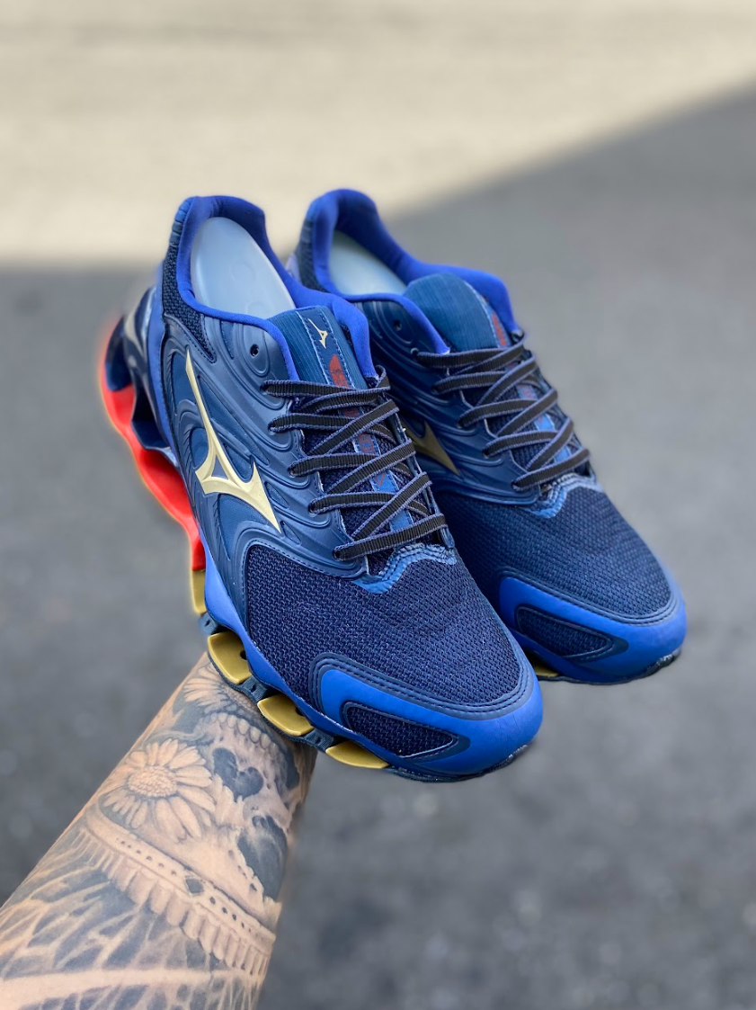 Mizuno Prophecy 12 S - Azul com Laranja