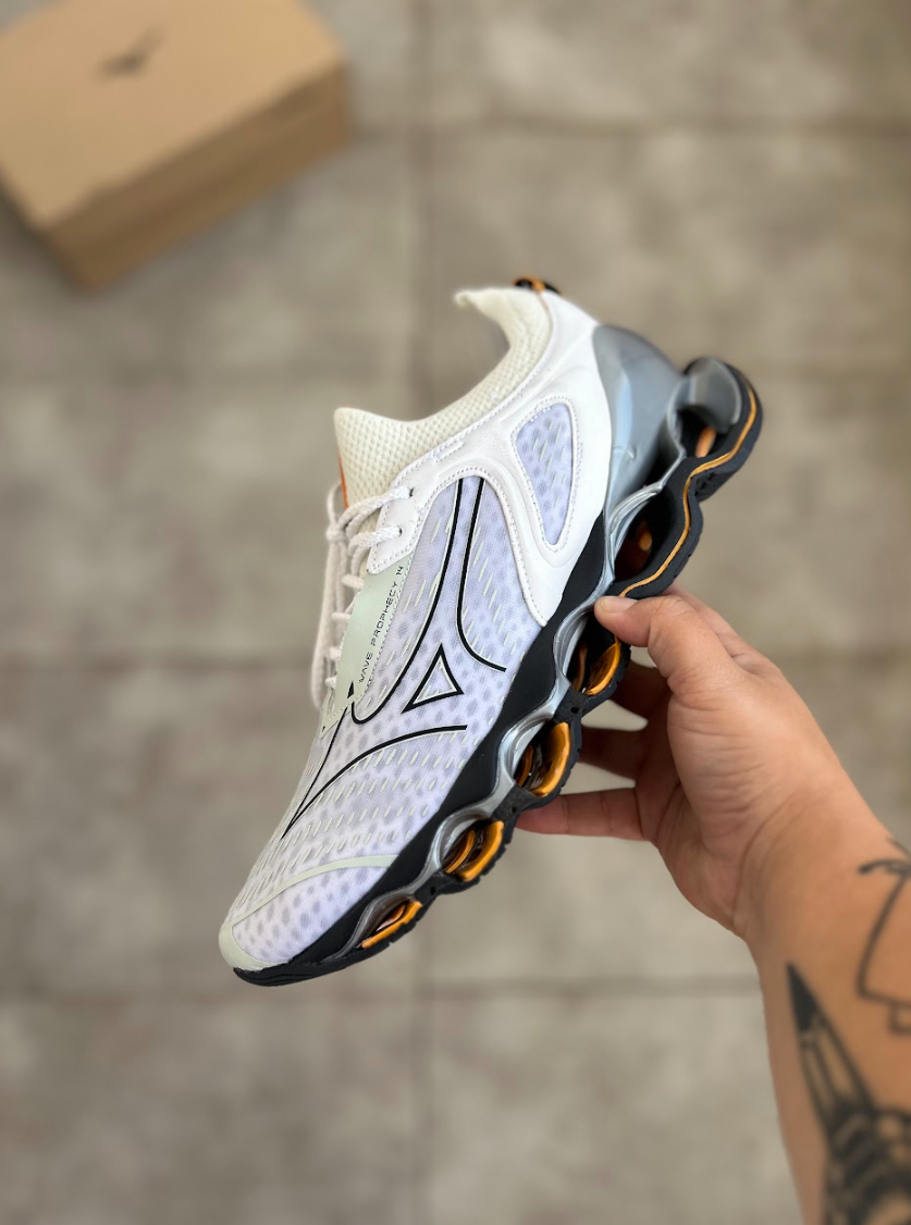 Mizuno Prophecy 14 - Branco com Cinza