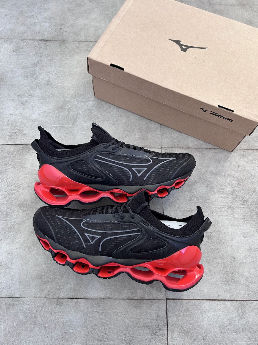 Mizuno Prophecy 14 - Preto com Vermelho