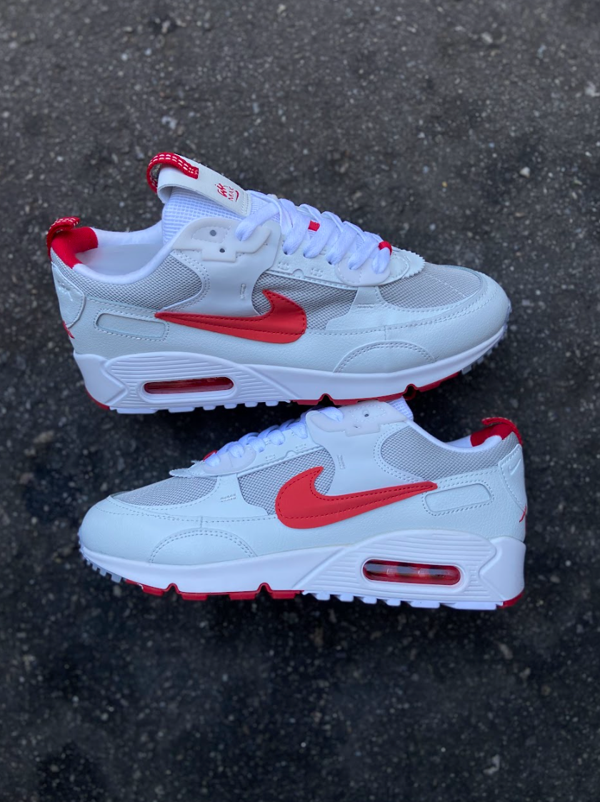 Nike Air Max 90 - Branco e Vermelho