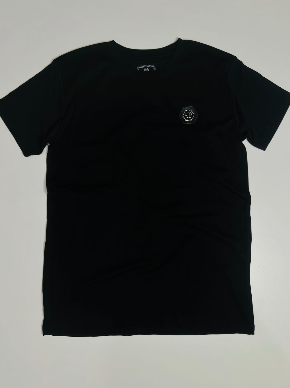 Camiseta Philipp Plein Regular Fit Pima - Preta