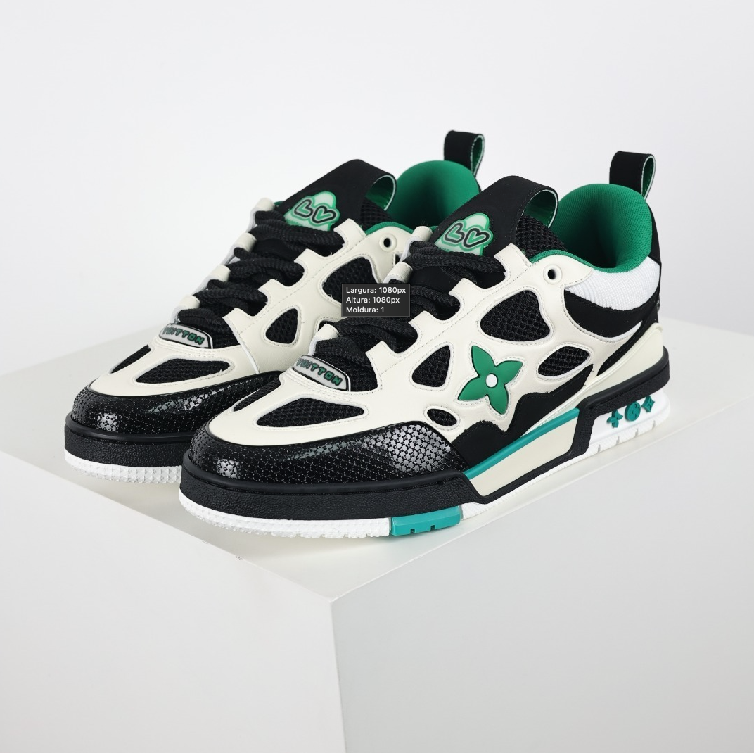 Louis Vuitton Skate - Preto, Branco e Verde
