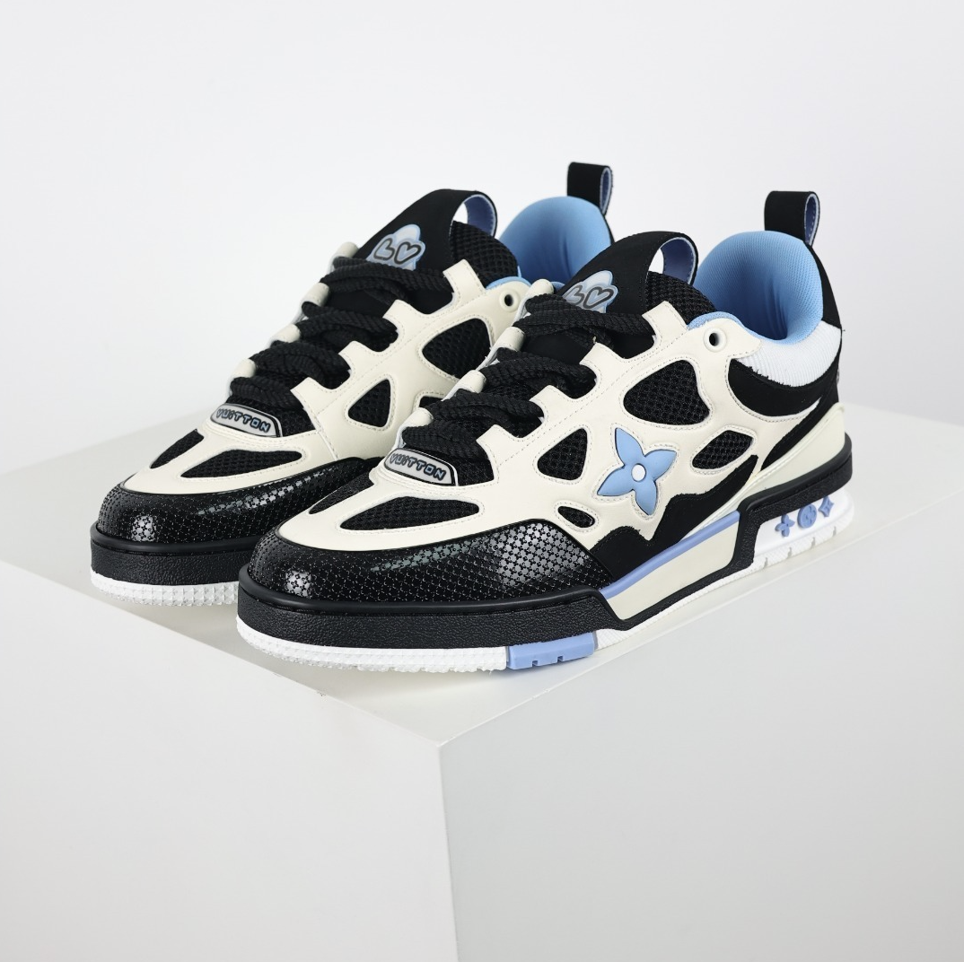 Louis Vuitton Skate - Preto, Branco e Azul