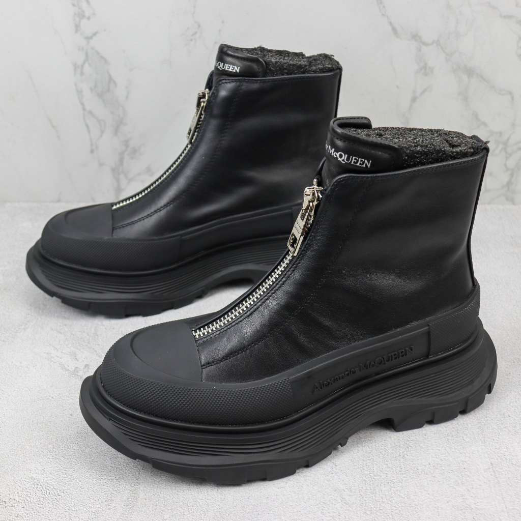 Alexander McQueen Ankle boot Tread Slick com zíper - Super Premium