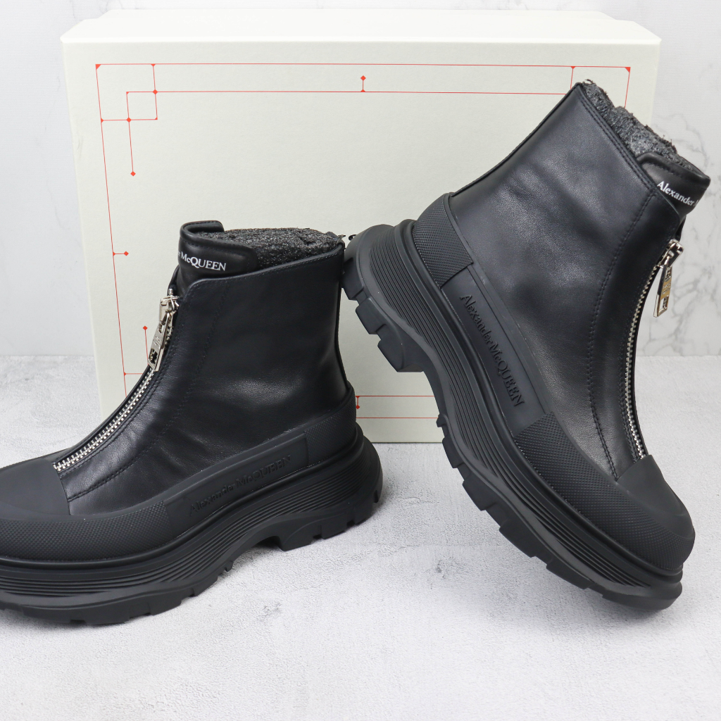 Alexander McQueen Ankle boot Tread Slick com zíper - Super Premium