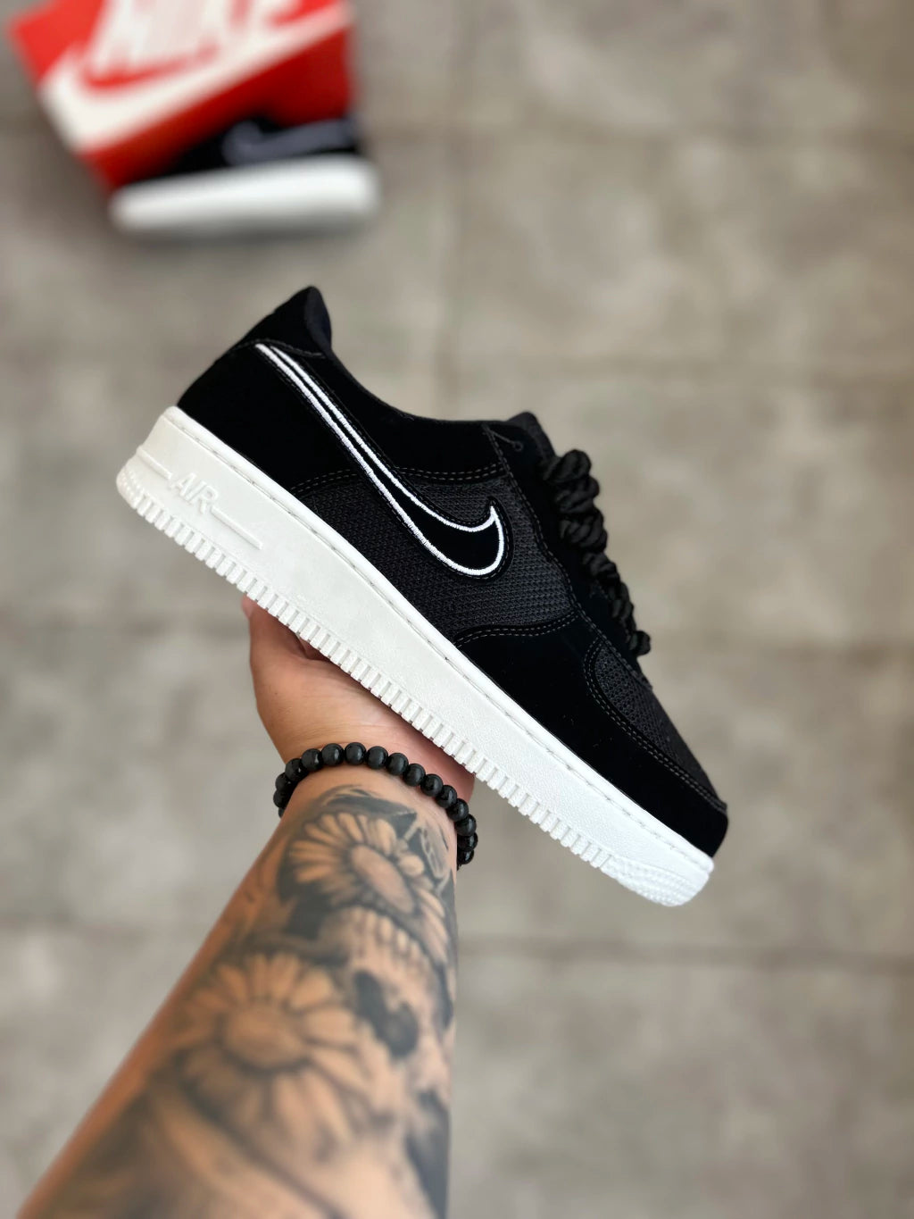Nike Air Force - Black Tecido