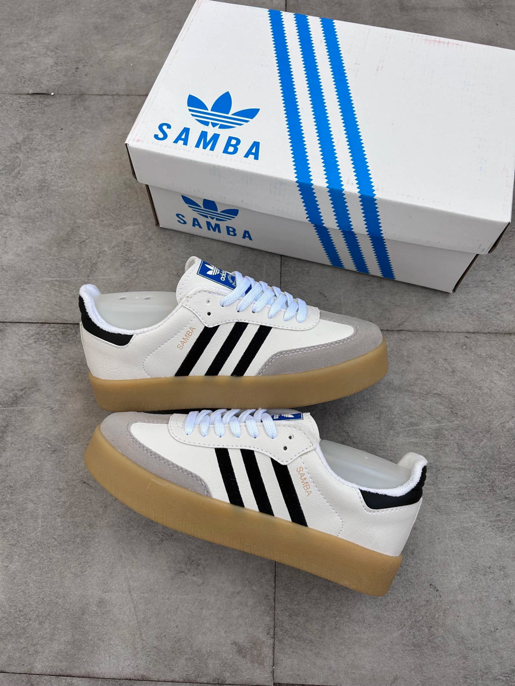 Adidas Samba - Plataforma Off White