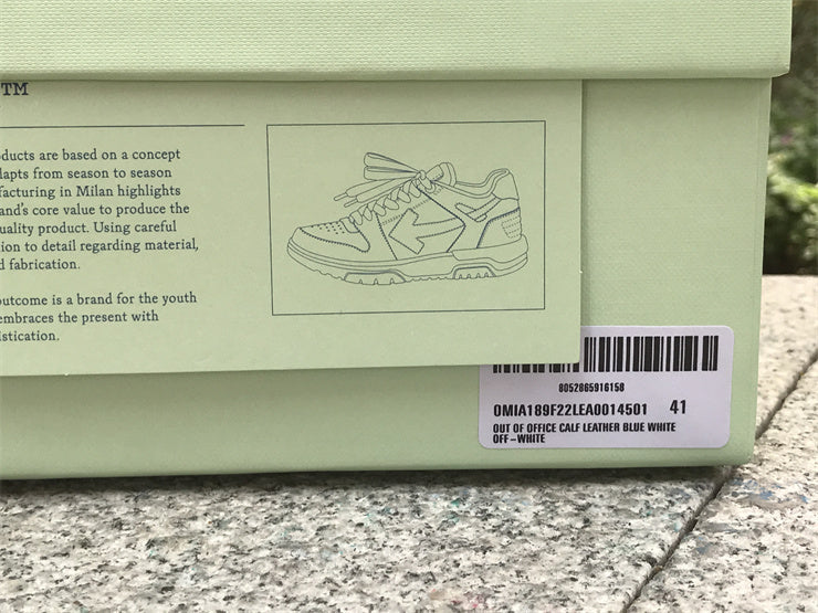 Off-White Out Of Office Branco Azul